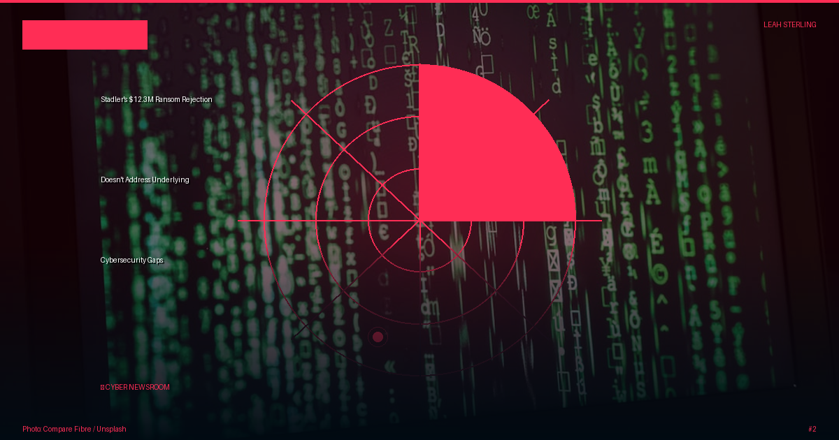 Stadler's $12.3M Ransom Rejection Doesn't Address Underlying Cybersecurity Gaps