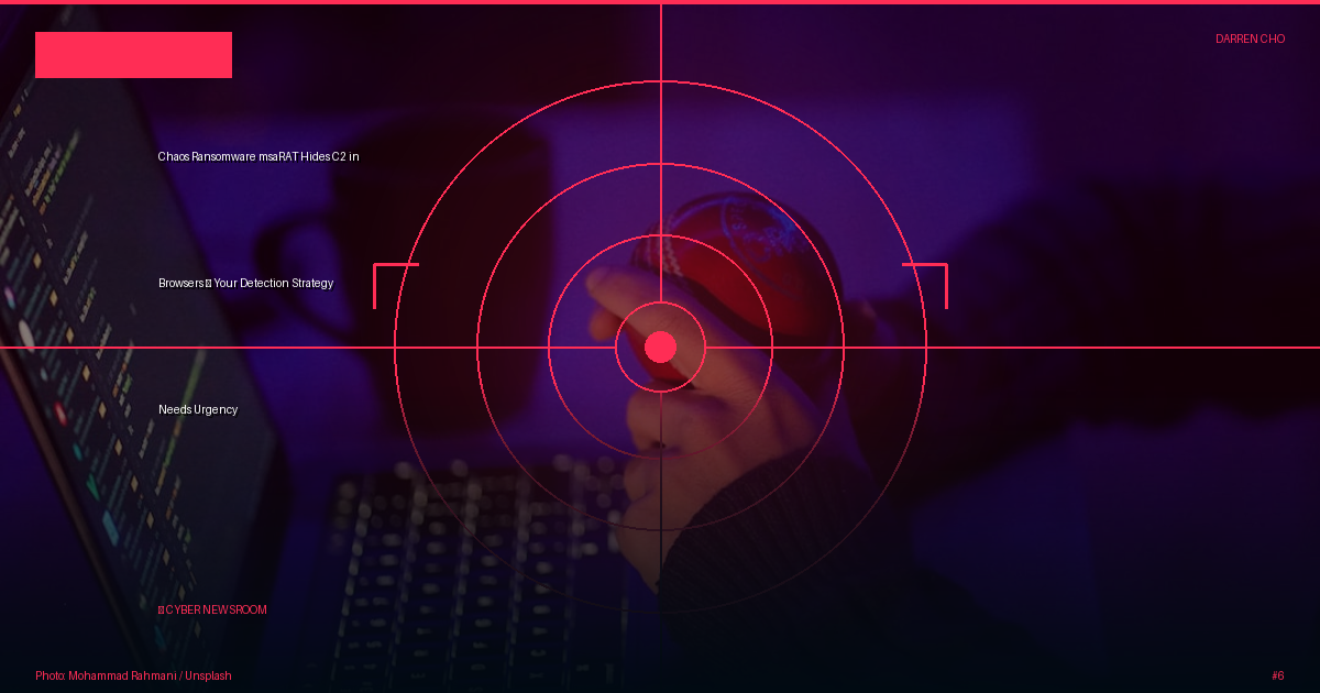 Chaos Ransomware msaRAT Hides C2 in Browsers — Your Detection Strategy Needs Urgency