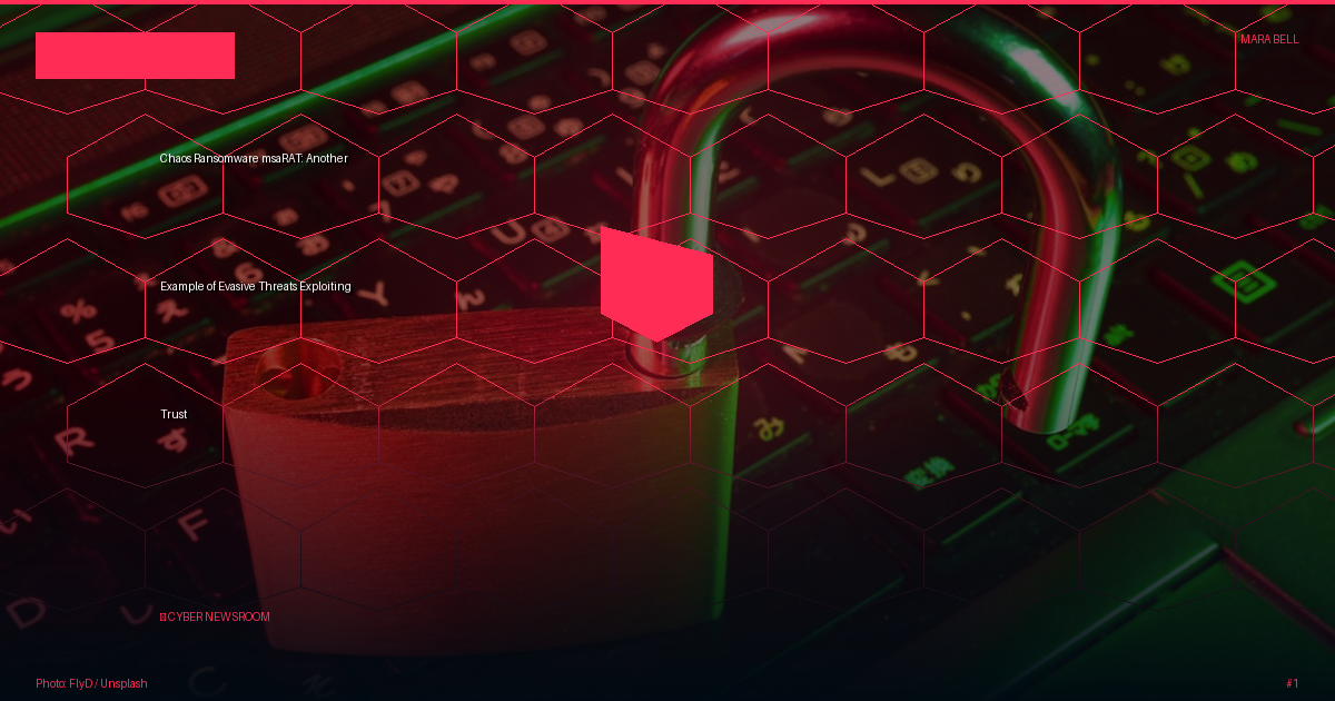 Chaos Ransomware msaRAT: Another Example of Evasive Threats Exploiting Trust