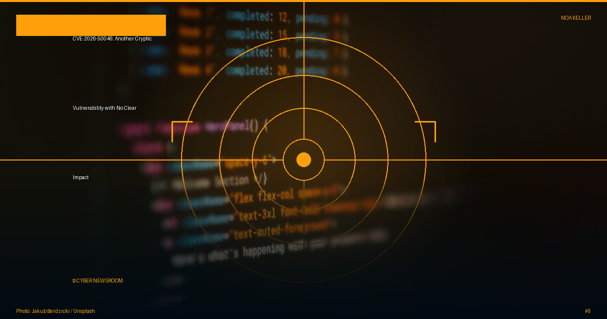 CVE-2026-50046: Another Cryptic Vulnerability with No Clear Impact