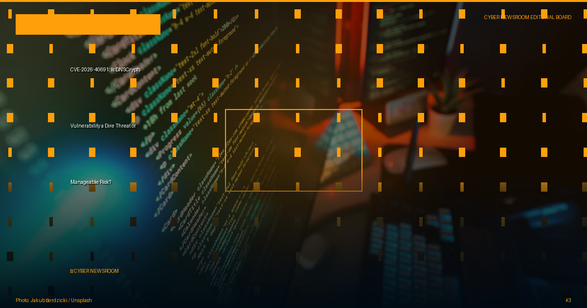 CVE-2026-40691: Is DNSCrypt's Vulnerability a Dire Threat or Manageable Risk?