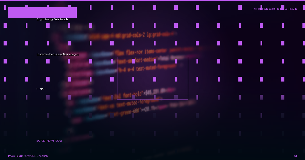 Origin Energy Data Breach: Response Adequate or Mismanaged Crisis?