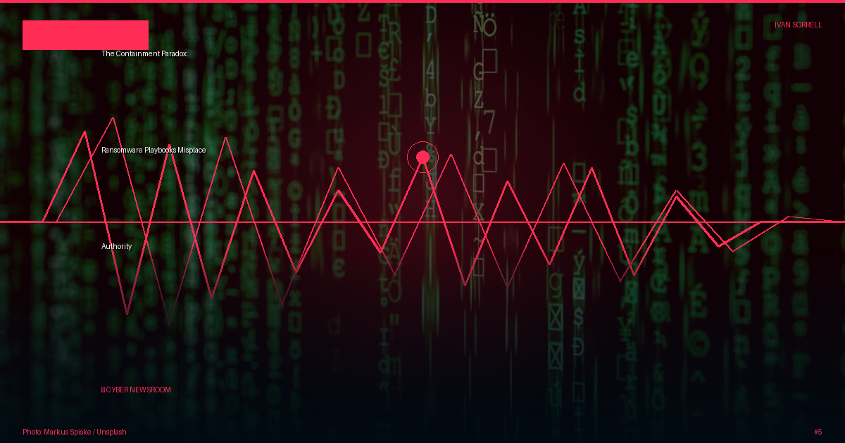 The Containment Paradox: Ransomware Playbooks Misplace Authority