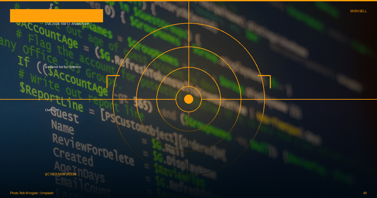 CVE-2026-16812: Arista's Patch Is a Band-Aid for Systemic Oversight