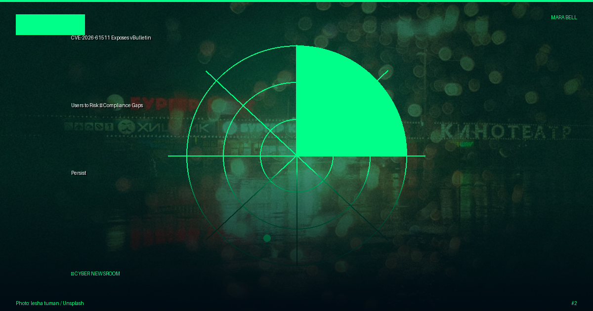 CVE-2026-61511 Exposes vBulletin Users to Risk — Compliance Gaps Persist
