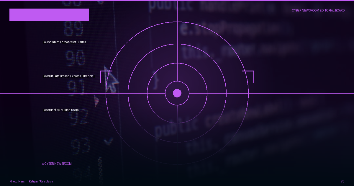Roundtable: Threat Actor Claims Revolut Data Breach Exposes Financial Records of 75 Million Users