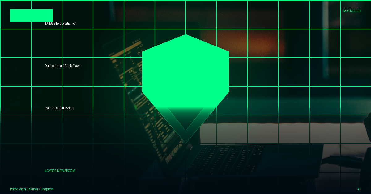 TA488's Exploitation of Outlook's Half-Click Flaw: Evidence Falls Short