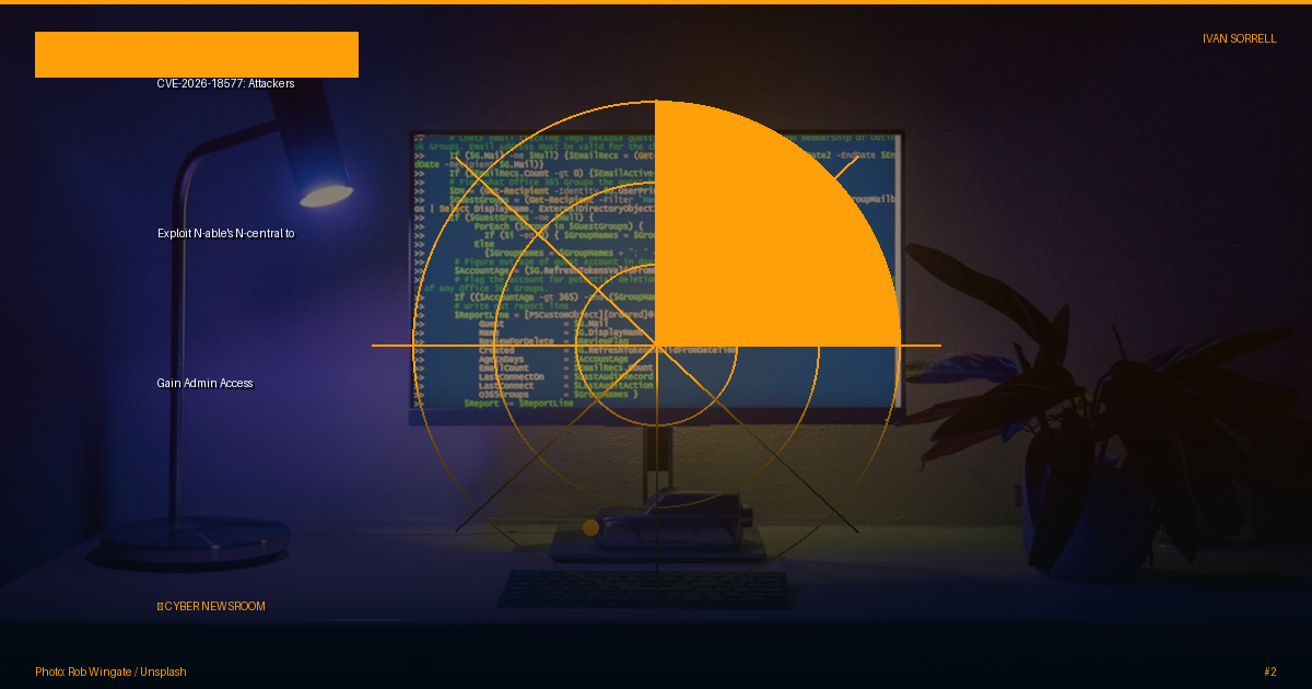 CVE-2026-18577: Attackers Exploit N-able's N-central to Gain Admin Access