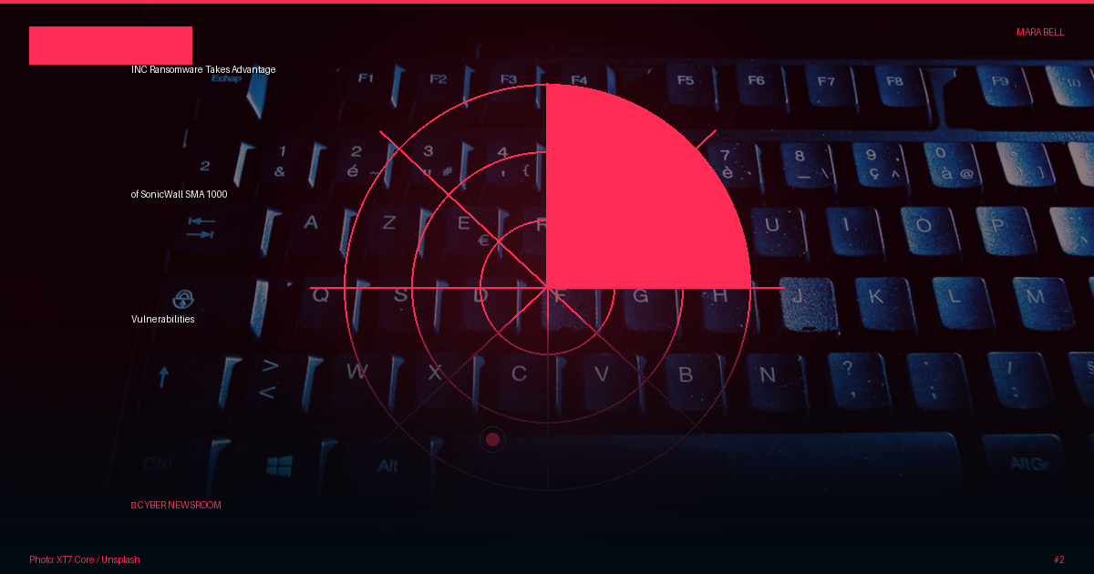 INC Ransomware Takes Advantage of SonicWall SMA 1000 Vulnerabilities