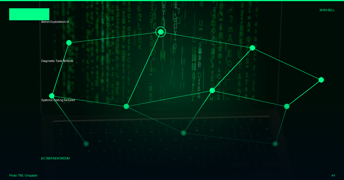 Botnet Exploitation of Diagnostic Tools Reflects Systemic Coding Failures