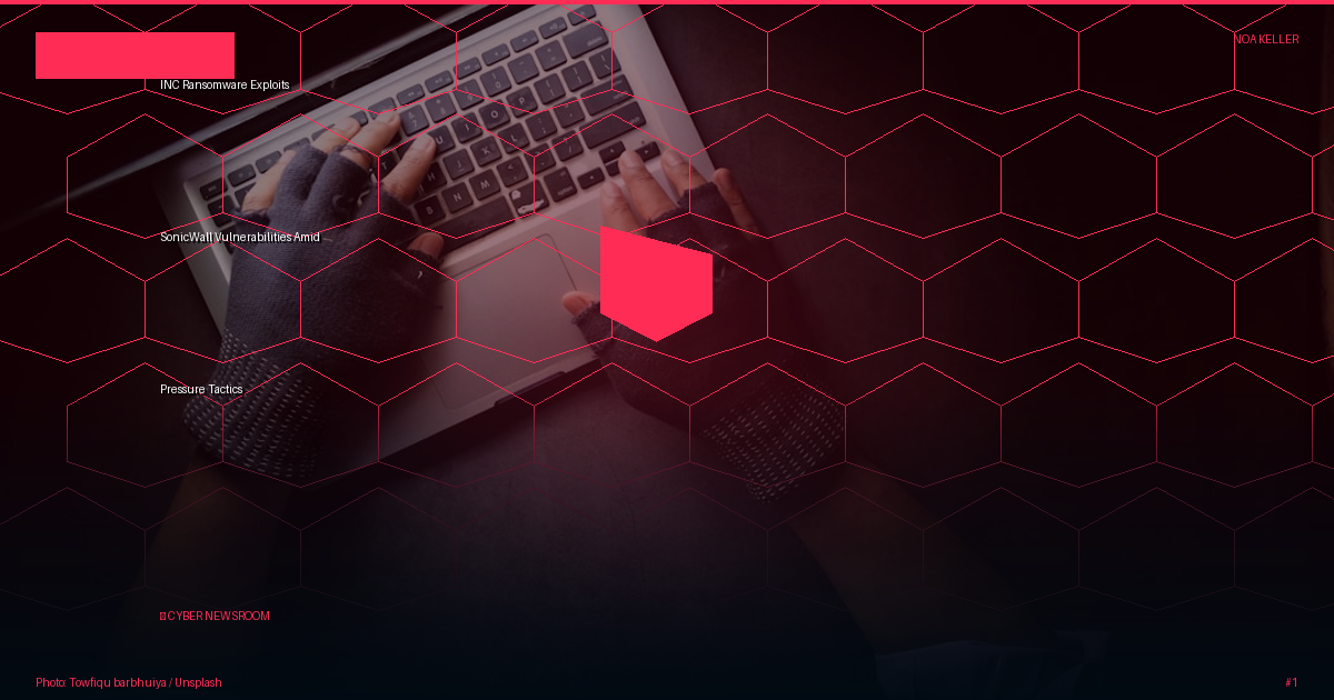 INC Ransomware Exploits SonicWall Vulnerabilities Amid Pressure Tactics