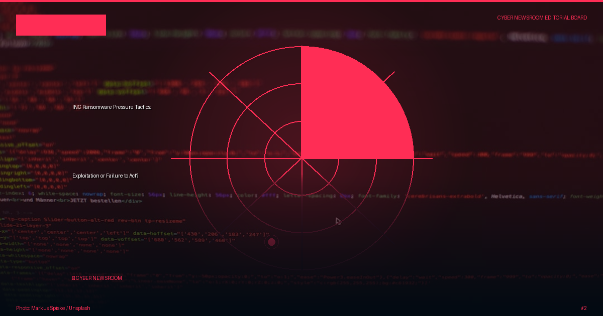 INC Ransomware Pressure Tactics: Exploitation or Failure to Act?