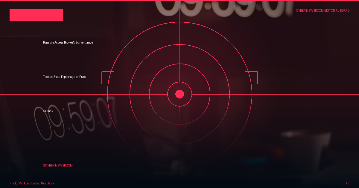 Russian Access Broker's Surveillance Tactics: State Espionage or Pure Crime?