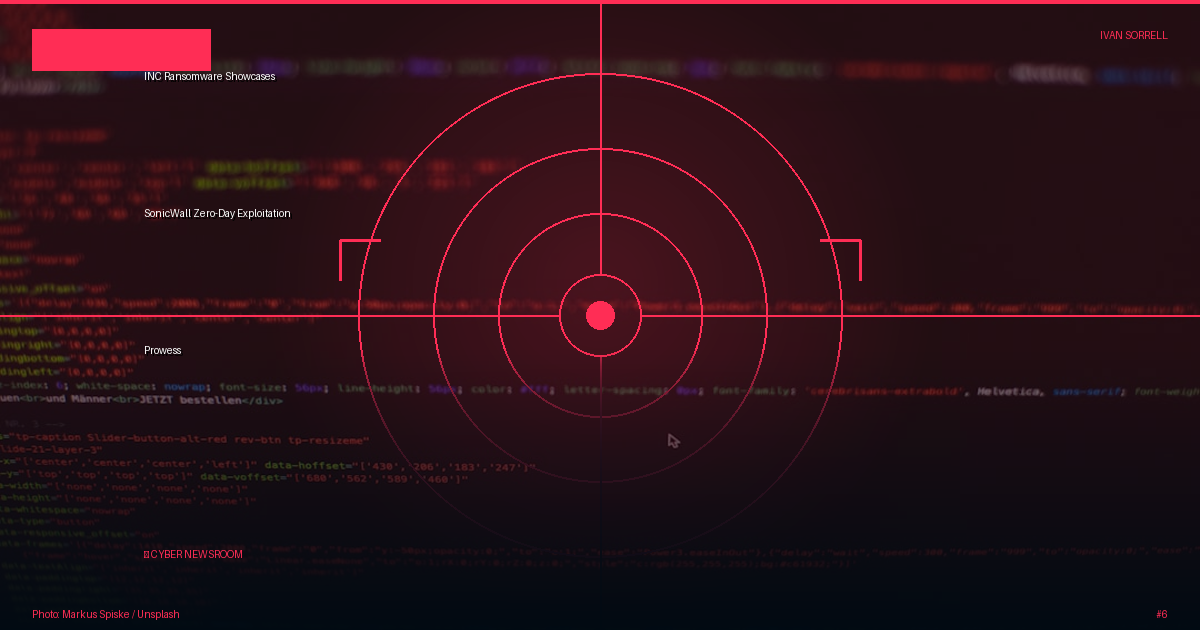 INC Ransomware Showcases SonicWall Zero-Day Exploitation Prowess
