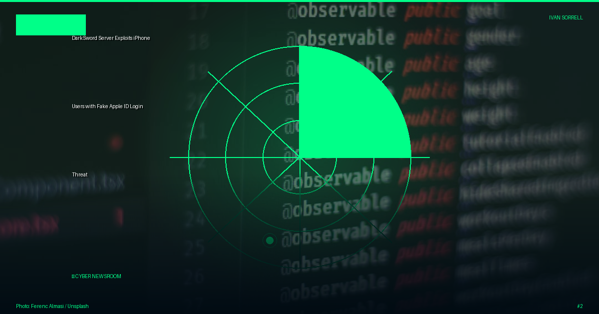 DarkSword Server Exploits iPhone Users with Fake Apple ID Login Threat