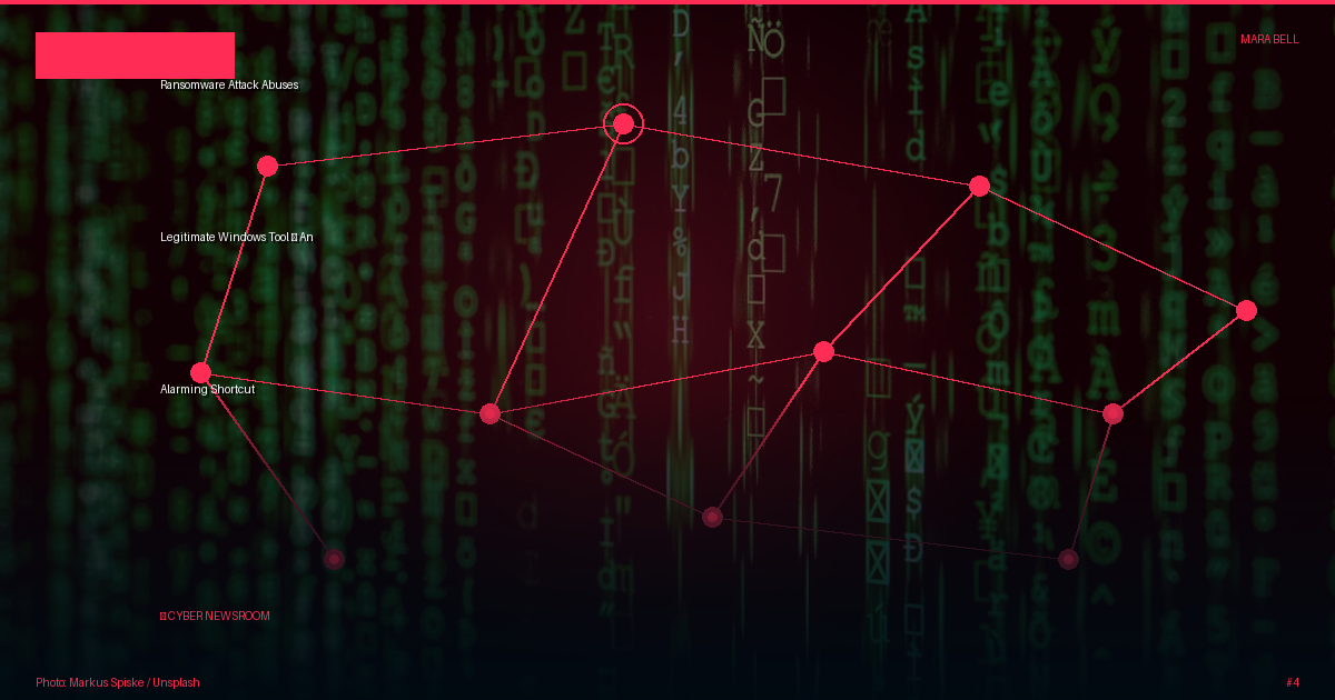 Ransomware Attack Abuses Legitimate Windows Tool — An Alarming Shortcut