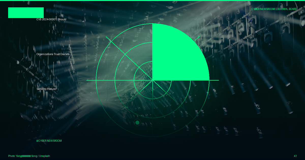 CVE-2024-00001: Should Organizations Trust Oracle's Security Posture?